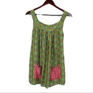 Live Happy Sleeveless Tunic Floral Boho Size Large Extra Large